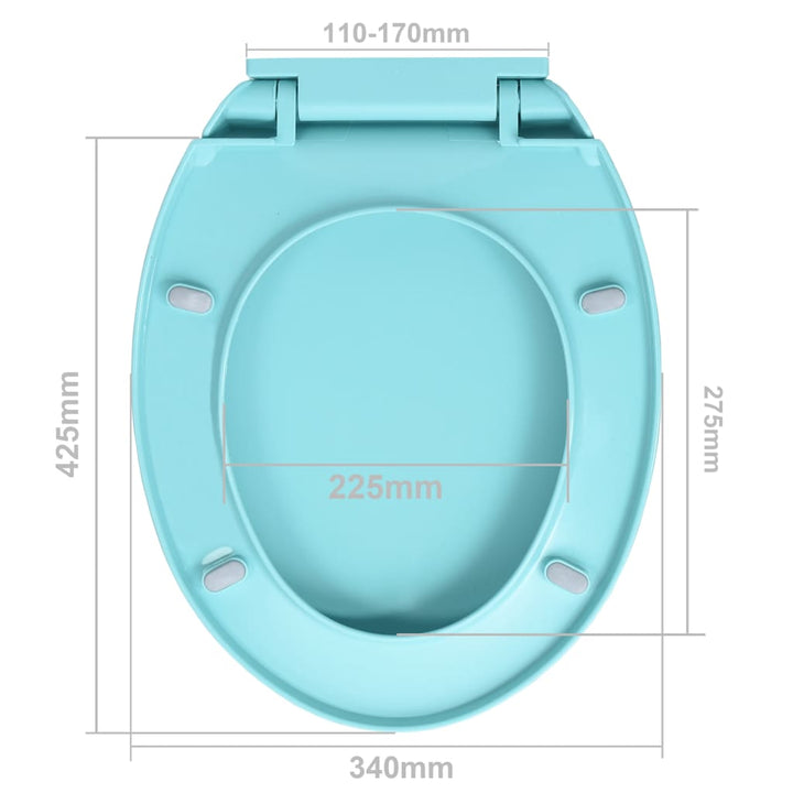 Toiletbril soft-close ovaal groen