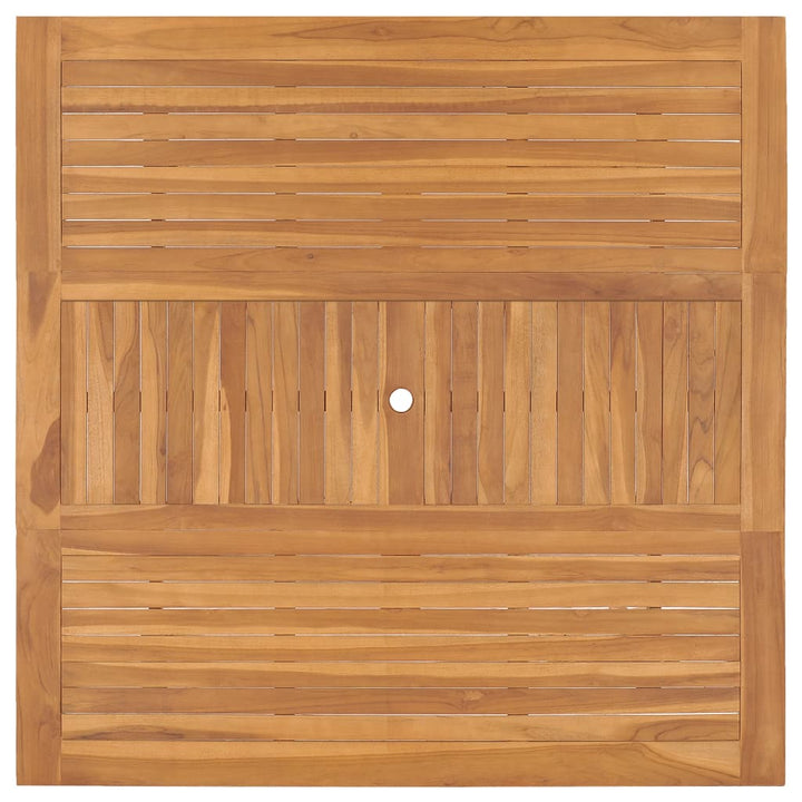 Tuintafel 150x150x76 cm massief teakhout