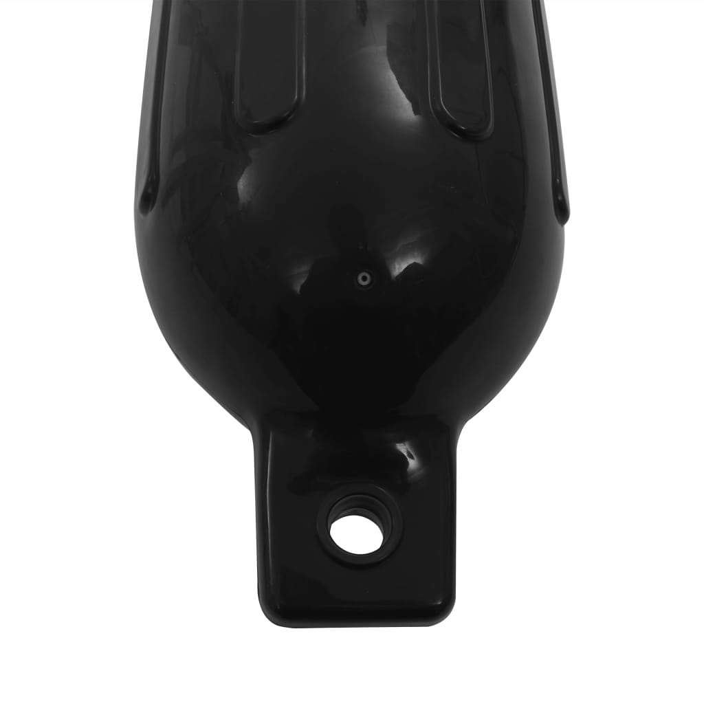 Bootstootkussens 4 st 58,5x16,5 cm PVC zwart