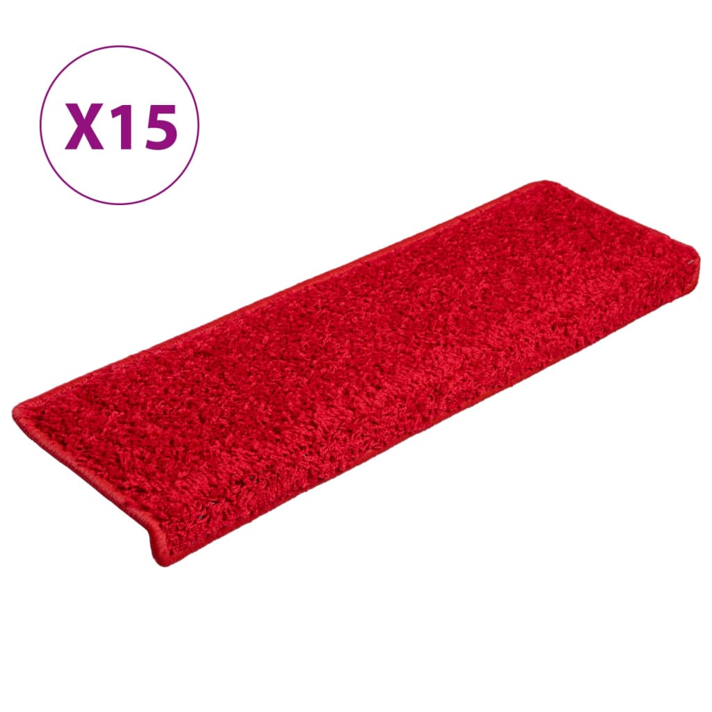 Trapmatten 15 st 65x21x4 cm rood