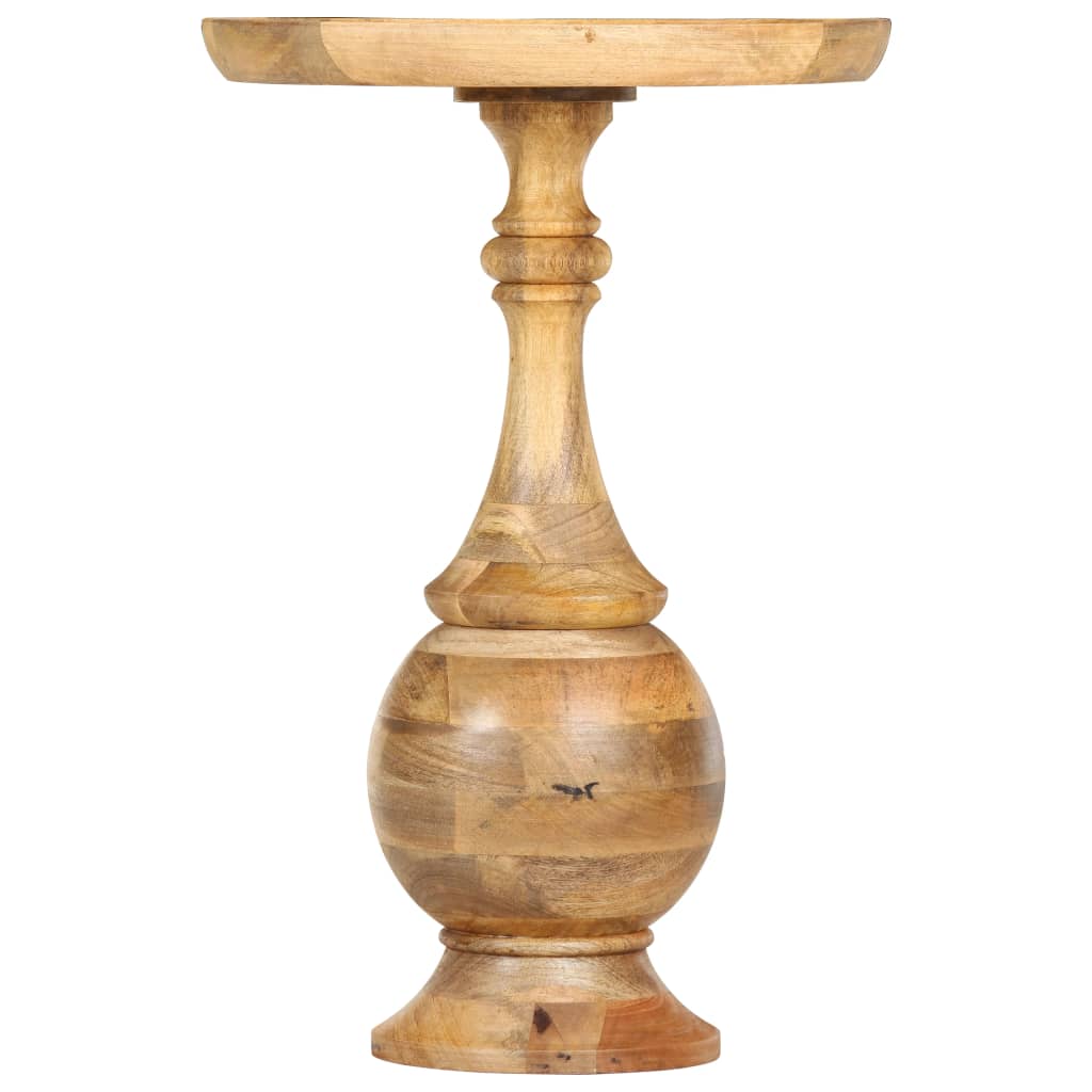 Bijzettafel rond 43x43x66 cm massief mangohout