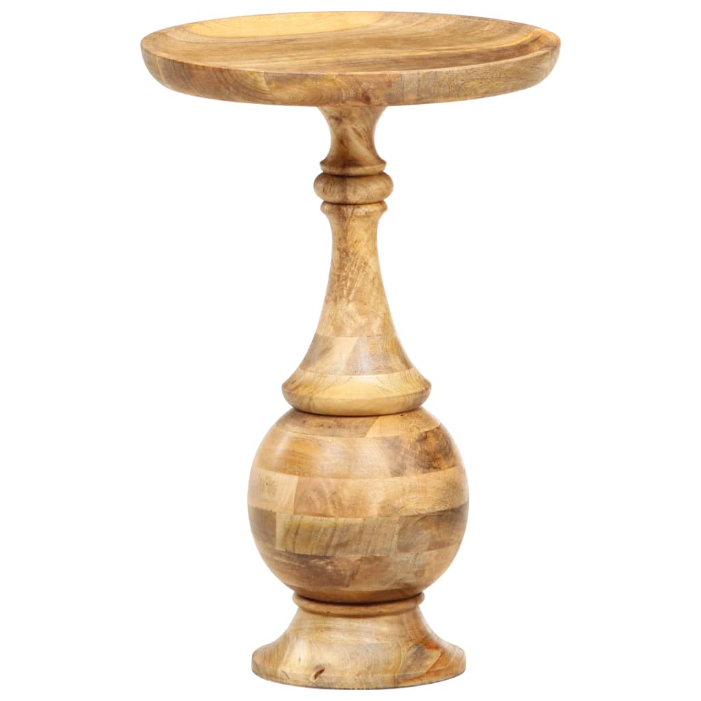 Bijzettafel rond 43x43x66 cm massief mangohout