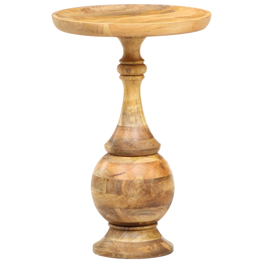 Bijzettafel rond 43x43x66 cm massief mangohout