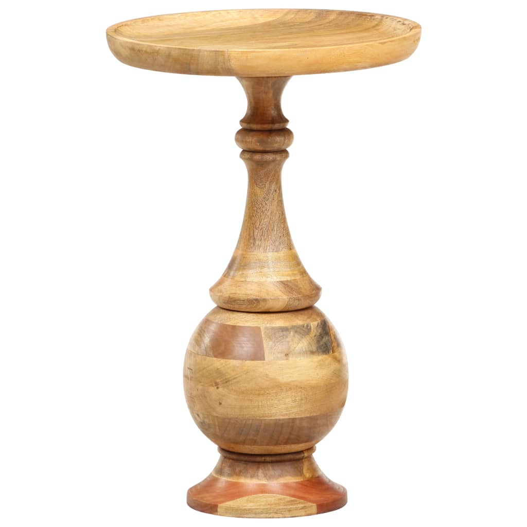 Bijzettafel rond 43x43x66 cm massief mangohout