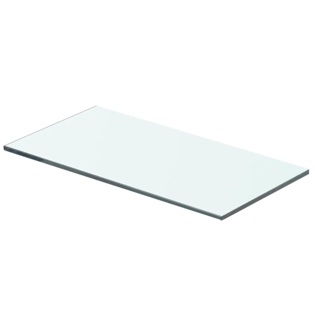 Schappen 2 st 40x15 cm glas transparant