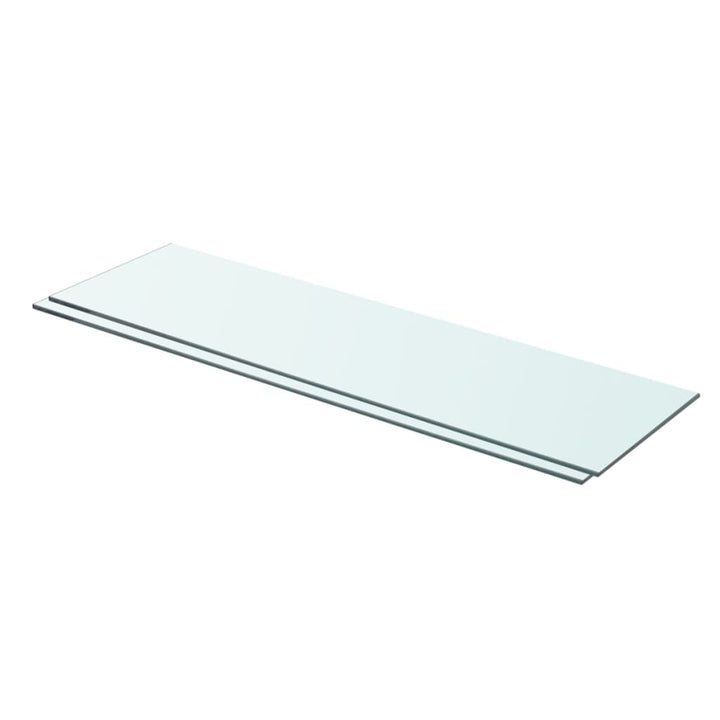 Schappen 2 st 70x20 cm glas transparant