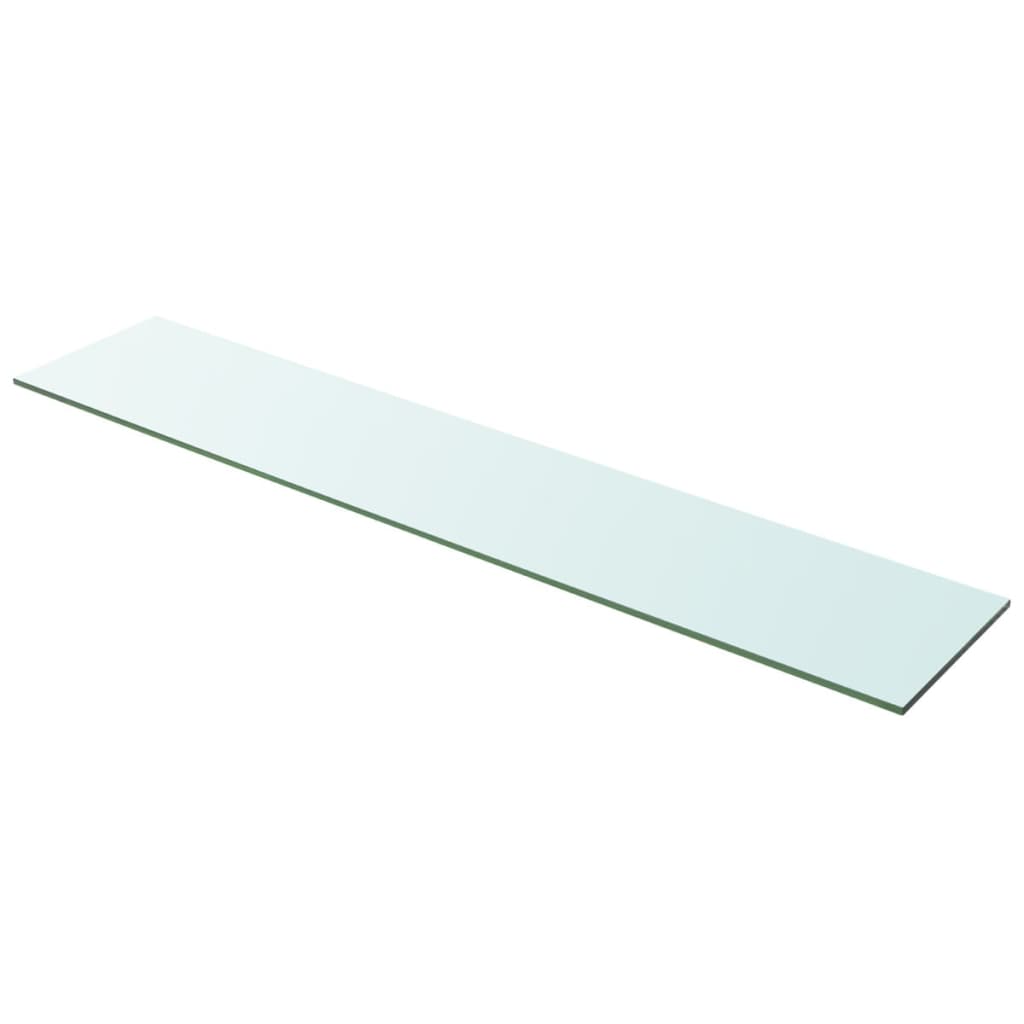 Schappen 2 st 100x20 cm glas transparant