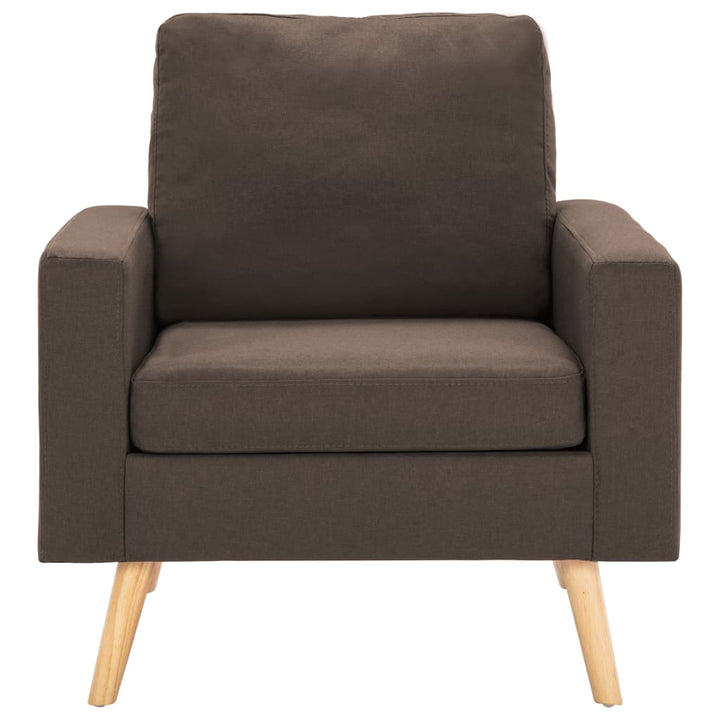 Fauteuil stof bruin