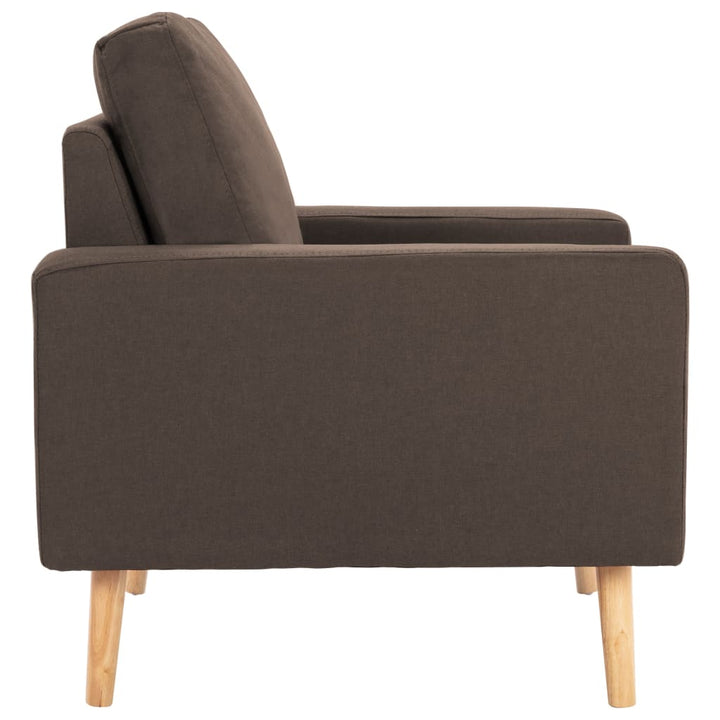 Fauteuil stof bruin