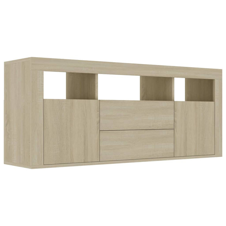 Tv-meubel 120x30x50 cm bewerkt hout sonoma eikenkleurig