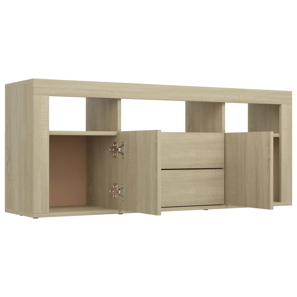 Tv-meubel 120x30x50 cm bewerkt hout sonoma eikenkleurig