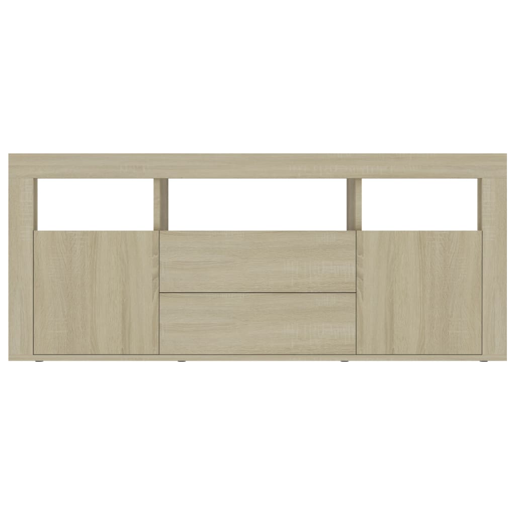 Tv-meubel 120x30x50 cm bewerkt hout sonoma eikenkleurig