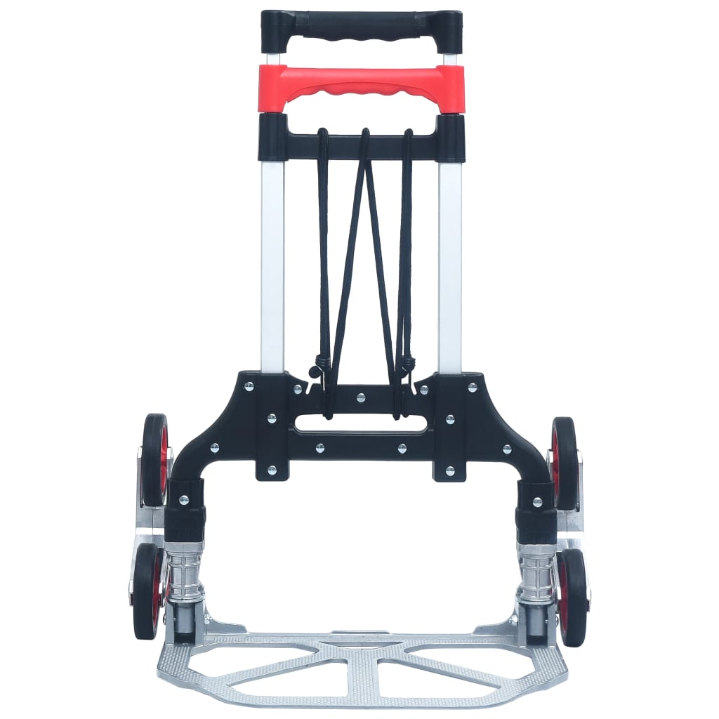 Traptrolley inklapbaar 70 kg aluminium zilverkleurig