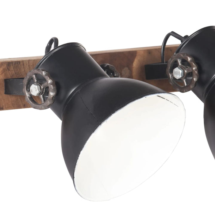 Wandlamp industrieel E27 90x25 cm zwart