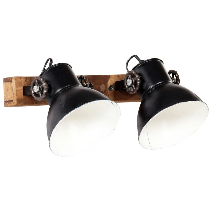 Wandlamp industrieel E27 45x25 cm zwart