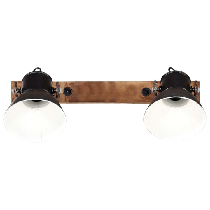 Wandlamp industrieel E27 45x25 cm zwart