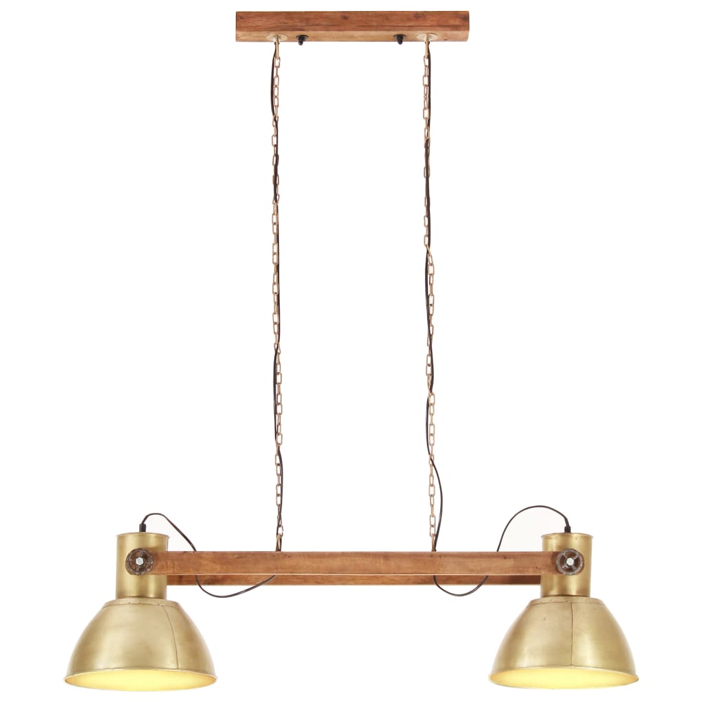 Hanglamp industrieel 25 W E27 109 cm messingkleurig