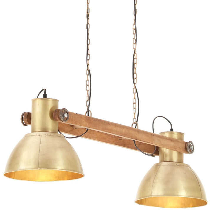 Hanglamp industrieel 25 W E27 109 cm messingkleurig