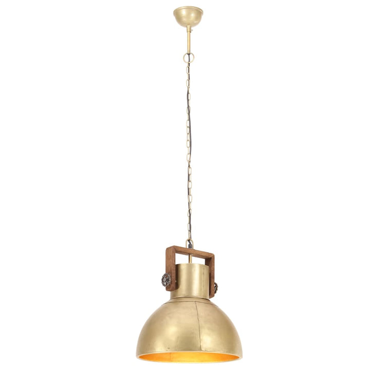 Hanglamp industrieel rond 25 W E27 40 cm messingkleurig