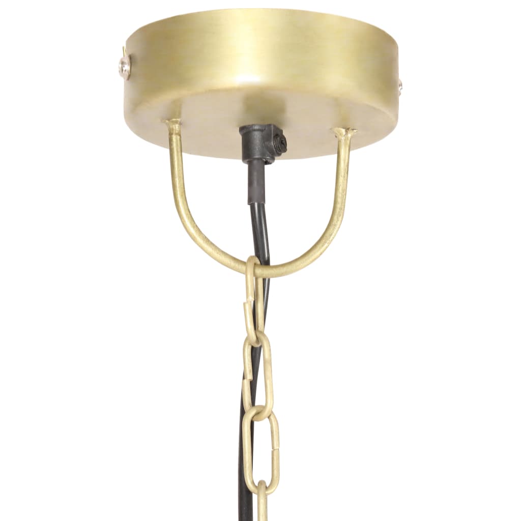 Hanglamp industrieel rond 25 W E27 30 cm messingkleurig