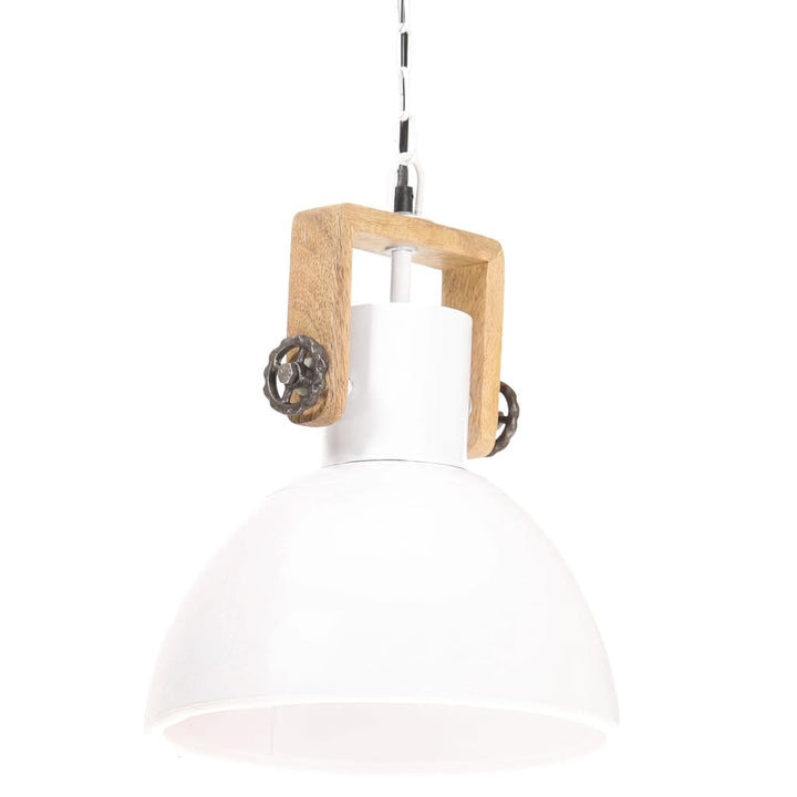 Hanglamp industrieel rond 25 W E27 30 cm wit