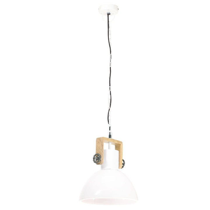 Hanglamp industrieel rond 25 W E27 30 cm wit