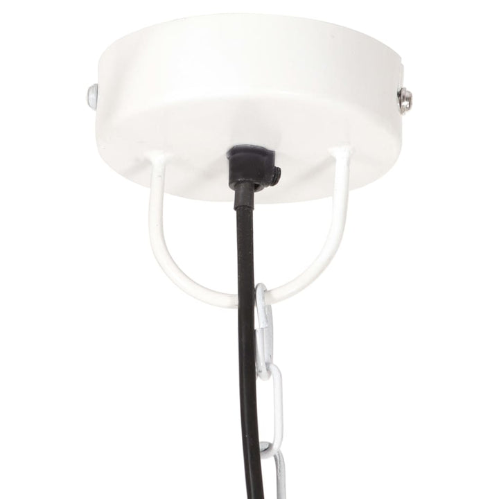 Hanglamp industrieel rond 25 W E27 30 cm wit