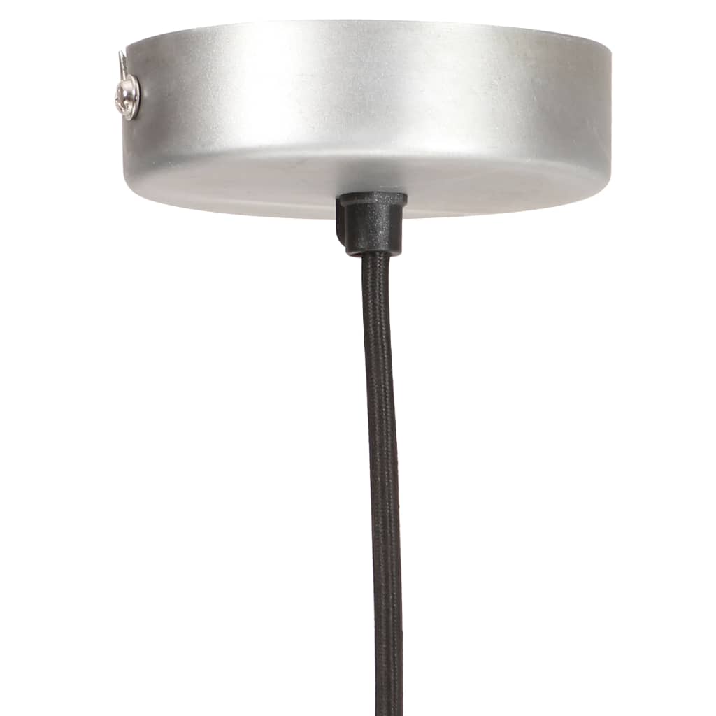 Hanglamp rond 25 W E27 28,5 cm zilverkleurig