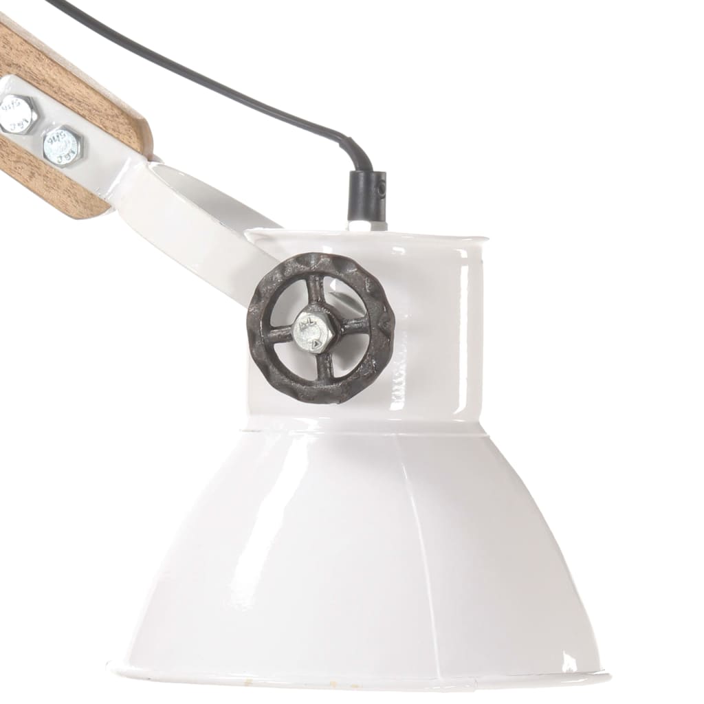 Wandlamp industrieel rond E27 wit