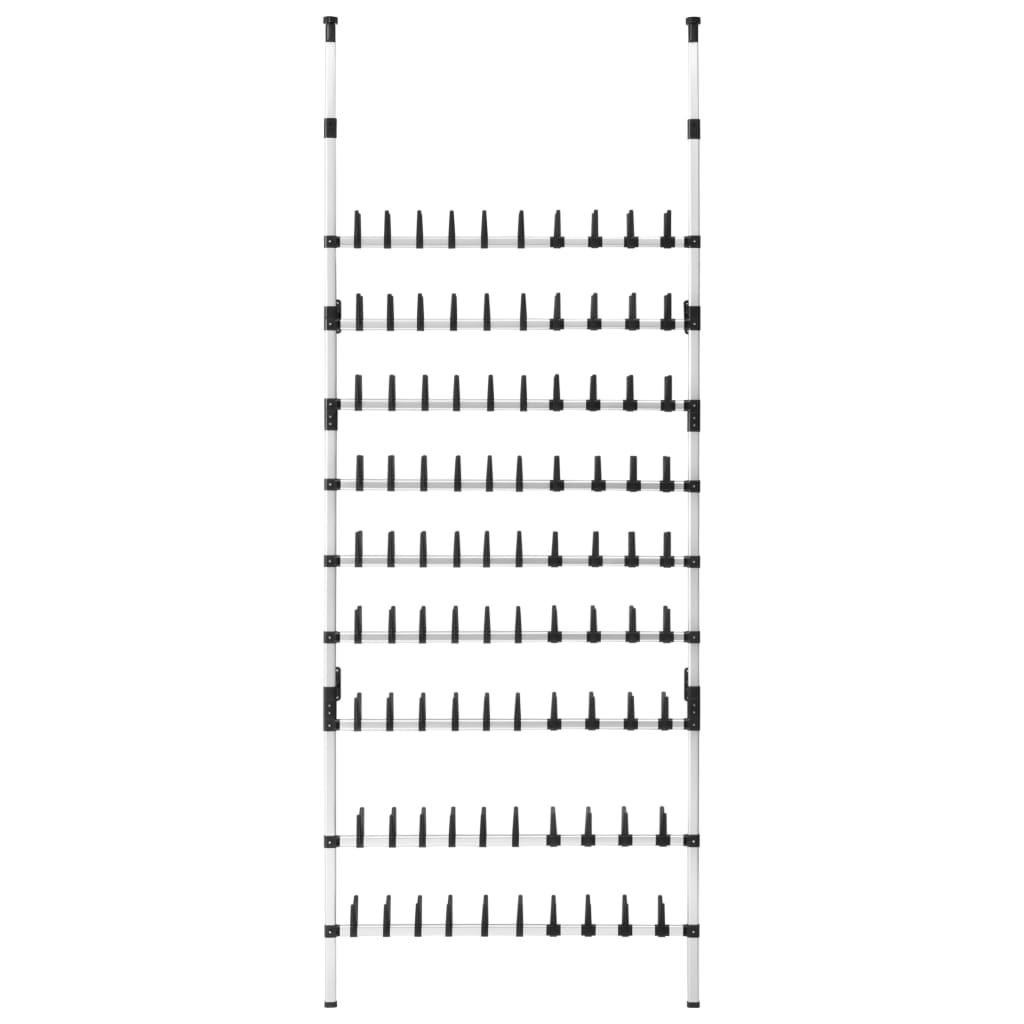 Schoenenrek met stangen telescopisch aluminium