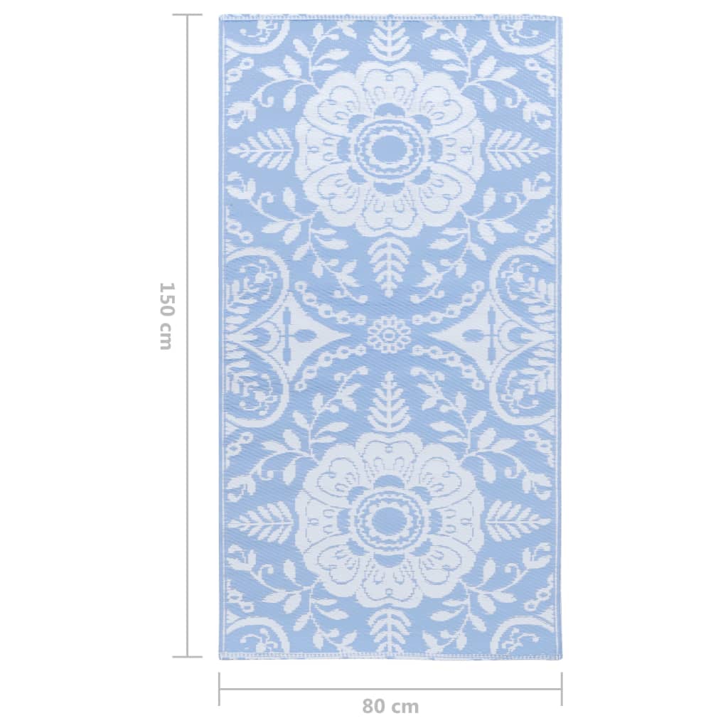 Buitenkleed 80x150 cm PP babyblauw