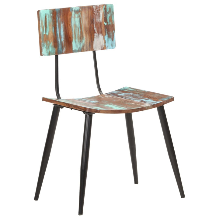 Eetkamerstoelen 4 st massief gerecycled hout