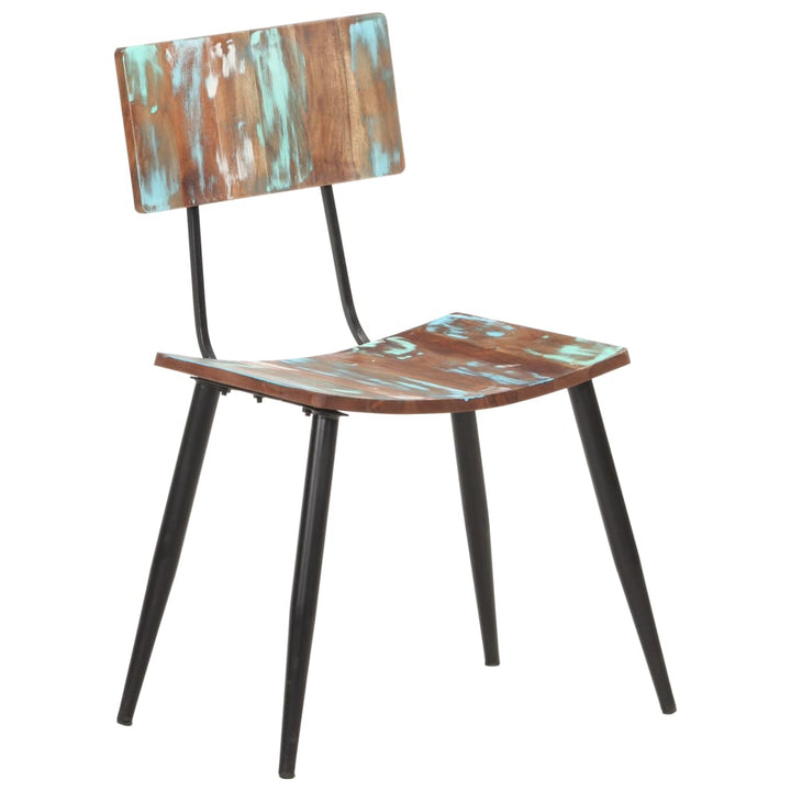 Eetkamerstoelen 4 st massief gerecycled hout