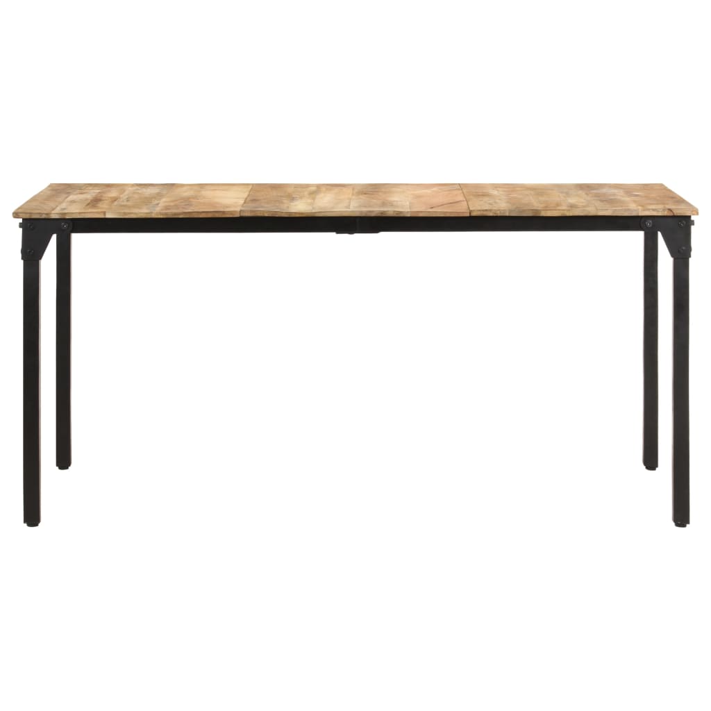 Eettafel 160x80x76 cm ruw mangohout