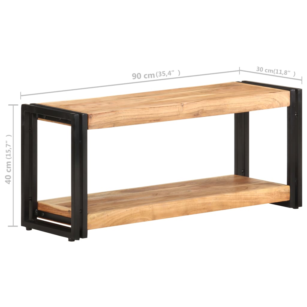 Tv-meubel 90x30x40 cm massief acaciahout