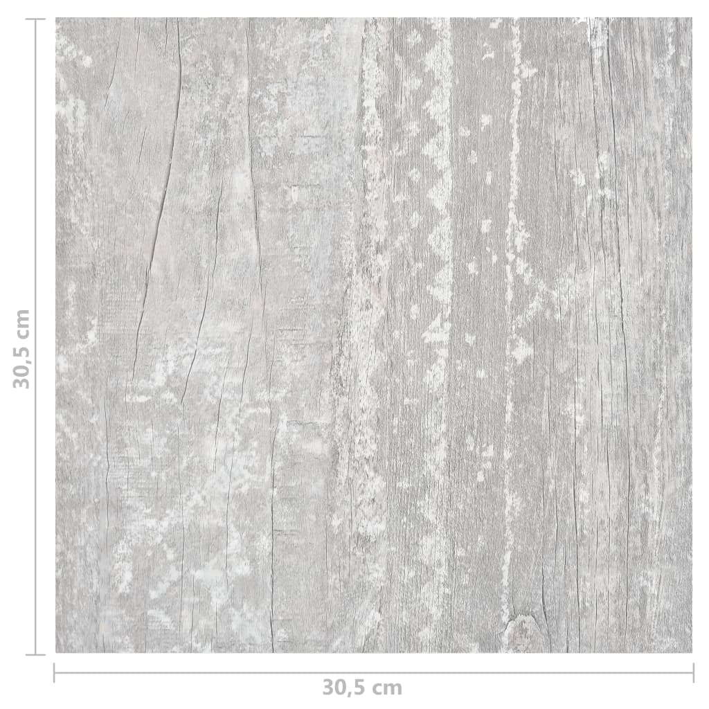 Vloerplanken zelfklevend 55 st 5,11 m² PVC grijs