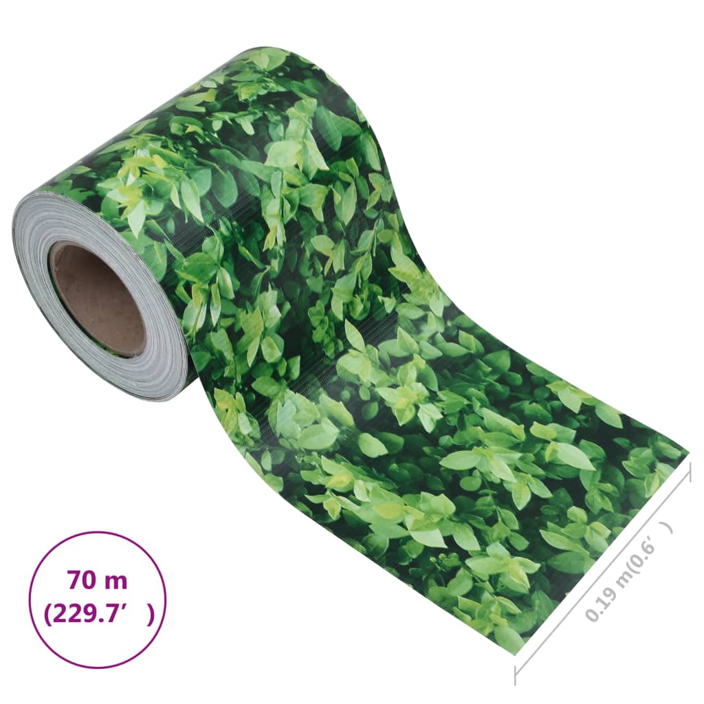 Tuinscherm 70x0,19m PVC groen