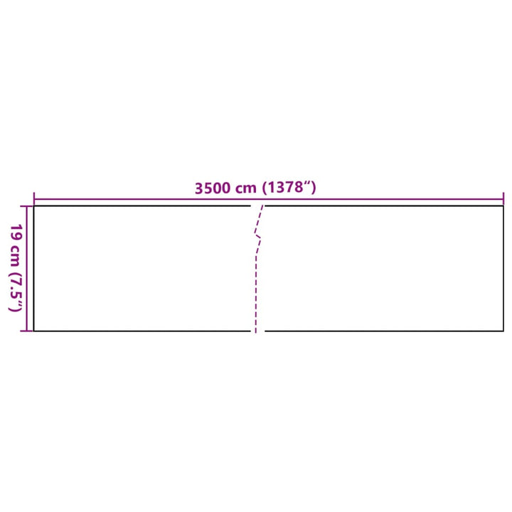 Tuinschermen 4 st 35x0,19 m PVC mat lichtgrijs