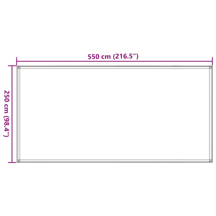 Tentapijt 250x550 cm antracietkleurig