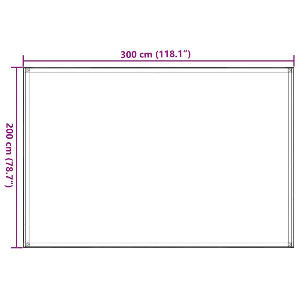 Tenttapijt 200x300 cm donkergroen