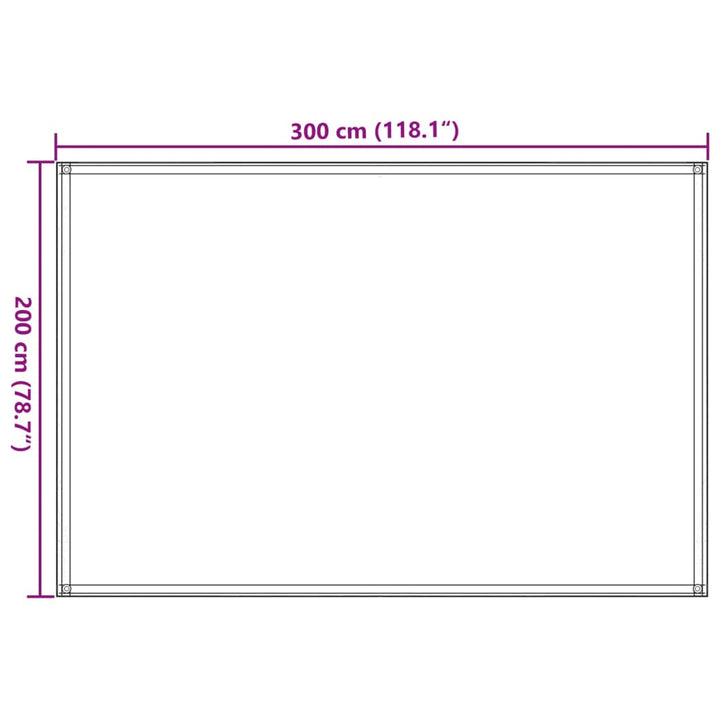 Tenttapijt 200x300 cm donkergroen