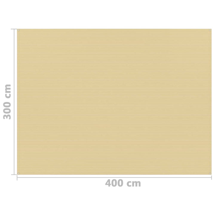 Tenttapijt 300x400 cm beige