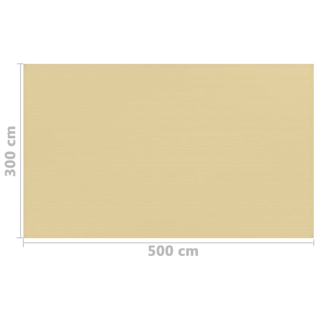 Tenttapijt 300x500 cm beige