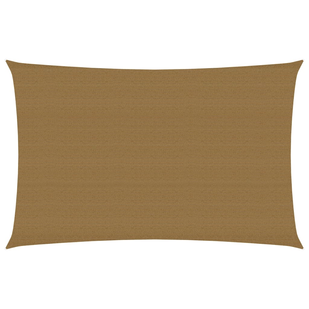 Zonnezeil 160 g/m² 4x6 m HDPE taupe