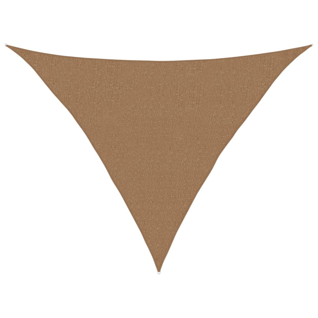 Zonnezeil 160 g/m² 6x8 m HDPE taupe