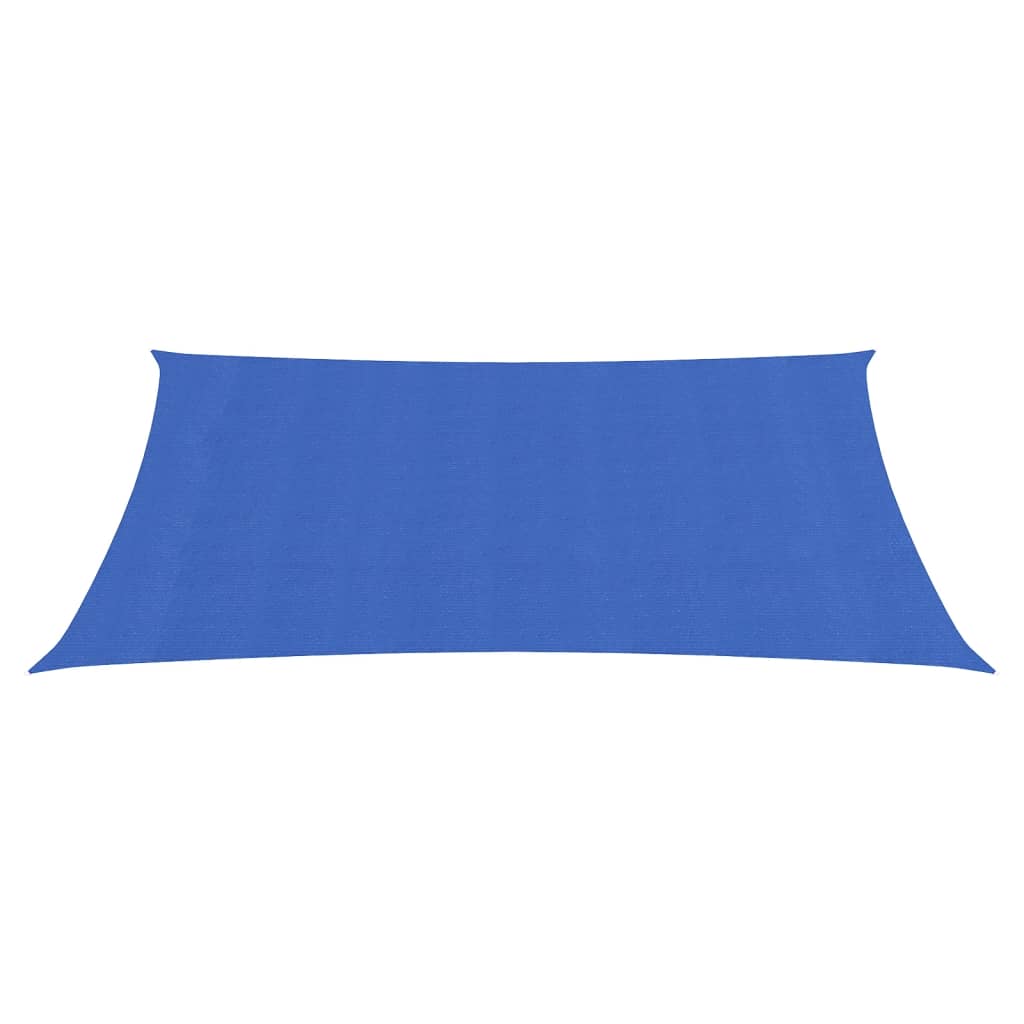 Zonnezeil 160 g/m² rechthoekig 3,5x4,5 m HDPE blauw