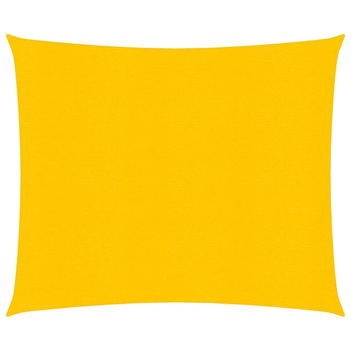 Zonnezeil 160 g/m² 3x3 m HDPE geel