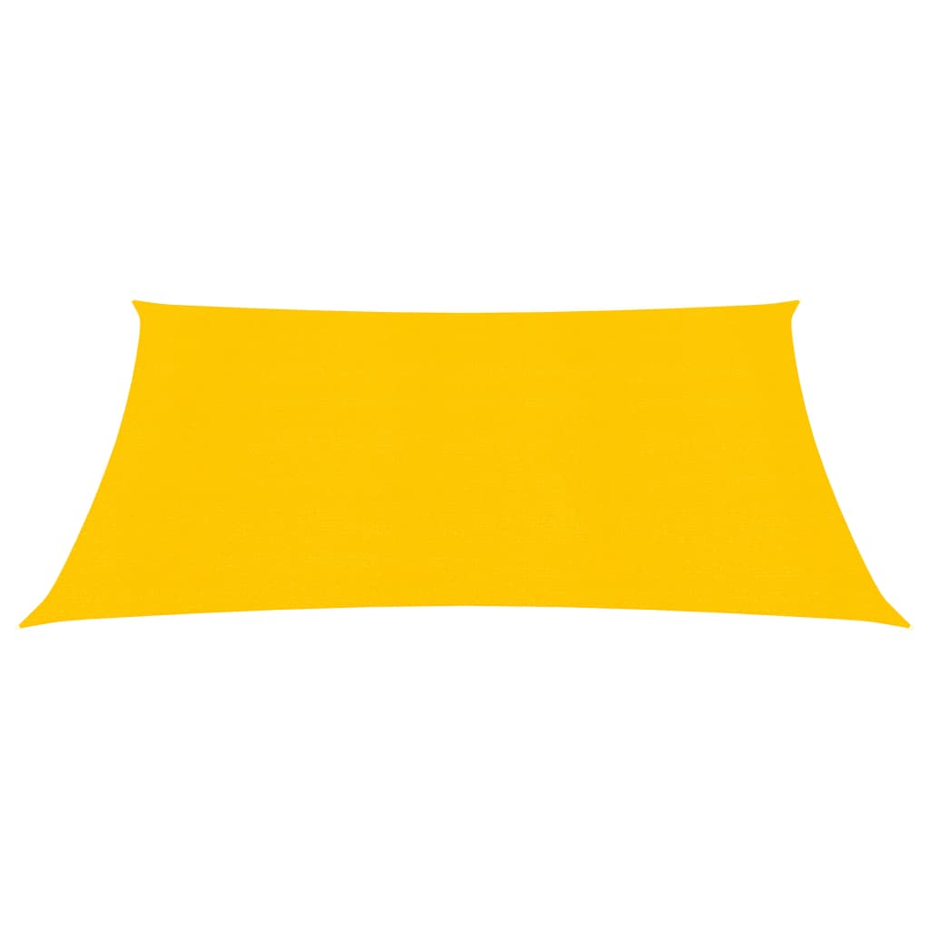 Zonnezeil 160 g/m² vierkant 4x4 m HDPE geel