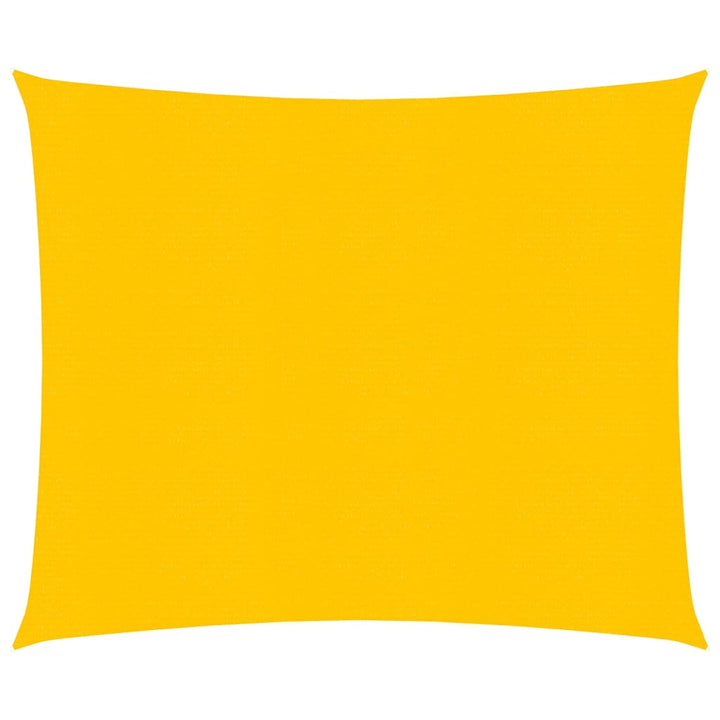 Zonnezeil 160 g/m² vierkant 5x5 m HDPE geel