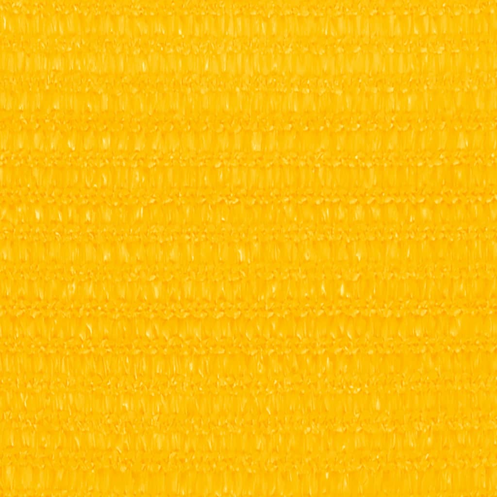 Zonnezeil 160 g/m² rechthoekig 3,5x5 m HDPE geel